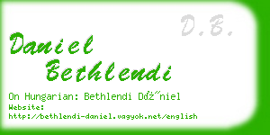 daniel bethlendi business card